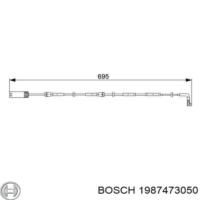 Купити 1987473050 Bosch Датчик зносу гальмівних колодок