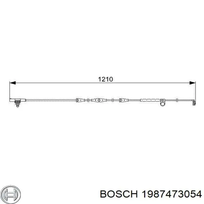 1987473054 Bosch датчик зносу гальмівних колодок, передній