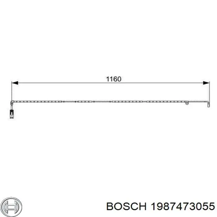 1987473055 Bosch датчик зносу гальмівних колодок, передній
