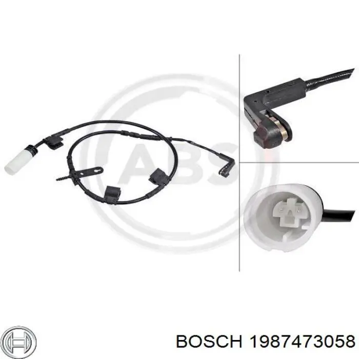 Купити 1987473058 Bosch Датчик зносу гальмівних колодок