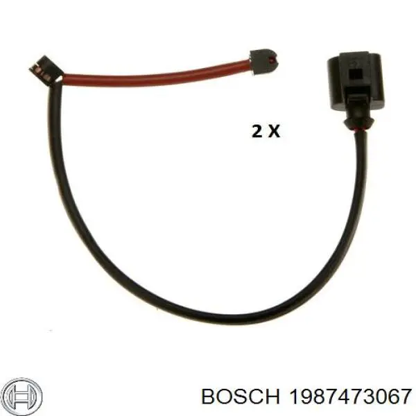 1987473067 Bosch датчик зносу гальмівних колодок, передній