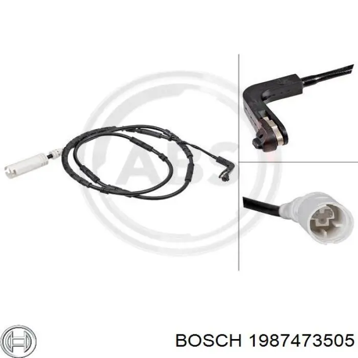 Датчик зносу гальмівних колодок, задній 1987473505 Bosch