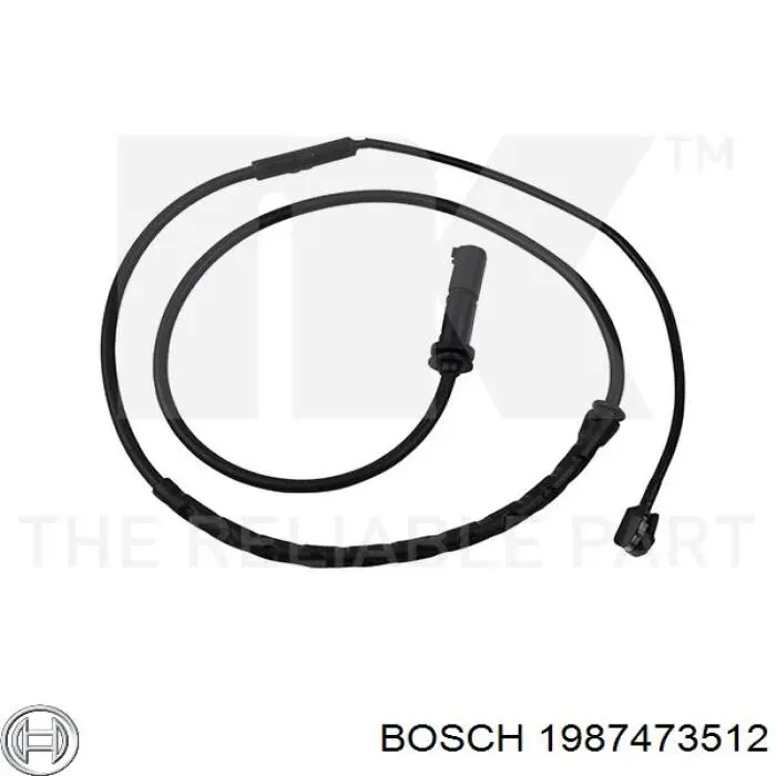 1987473512 Bosch Датчик зносу гальмівних колодок, задній