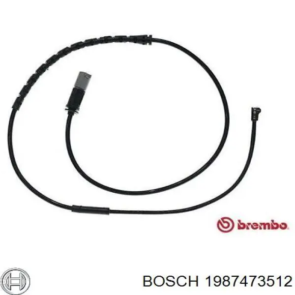 Датчик зносу гальмівних колодок, задній 1987473512 Bosch