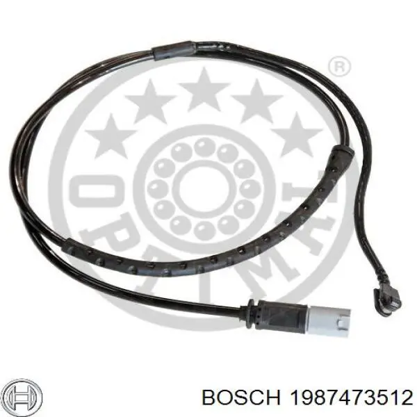 Датчик зносу гальмівних колодок, задній Bosch 1987473512