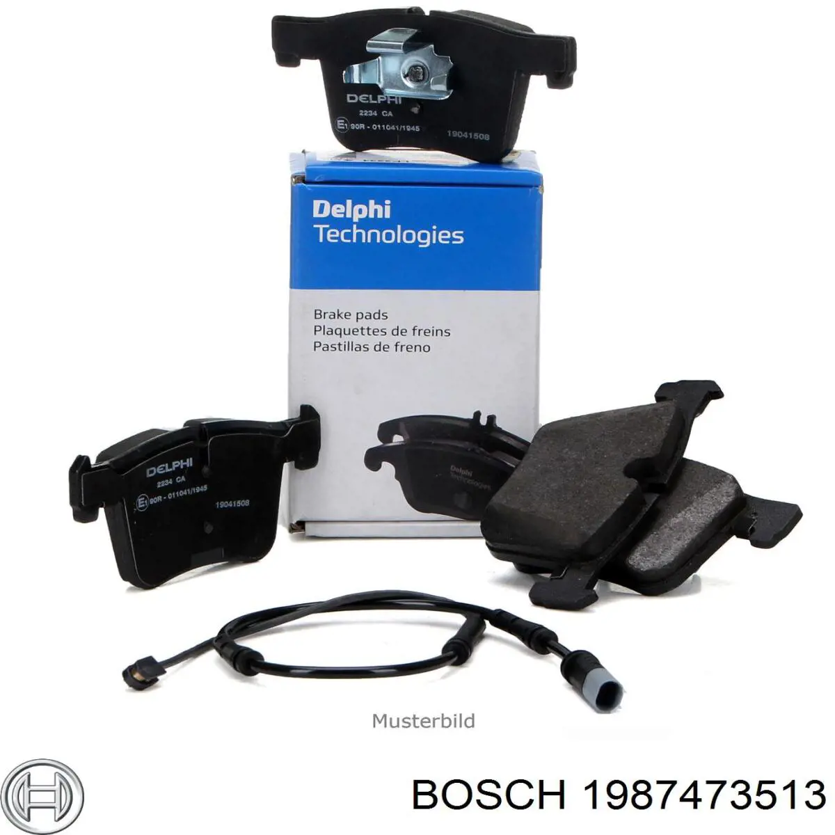 Датчик зносу гальмівних колодок, передній Bosch 1987473513 ціна, від 9.64 USD