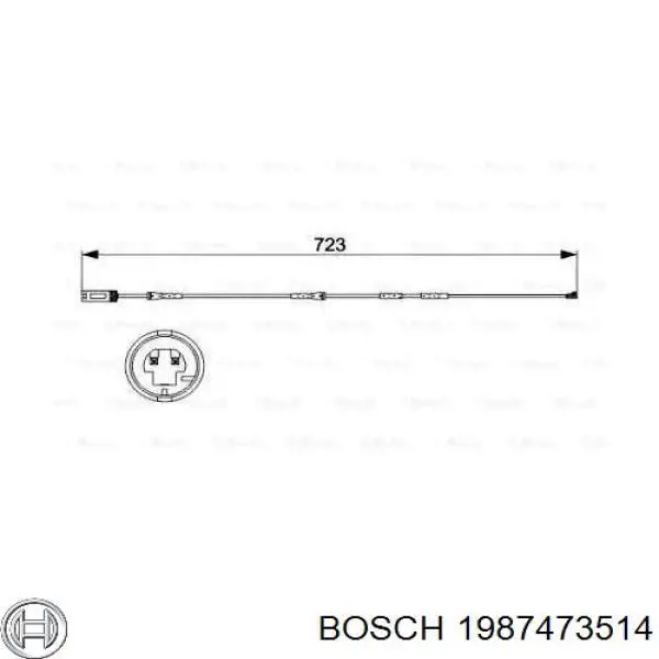 Купити 1987473514 Bosch Датчик зносу гальмівних колодок