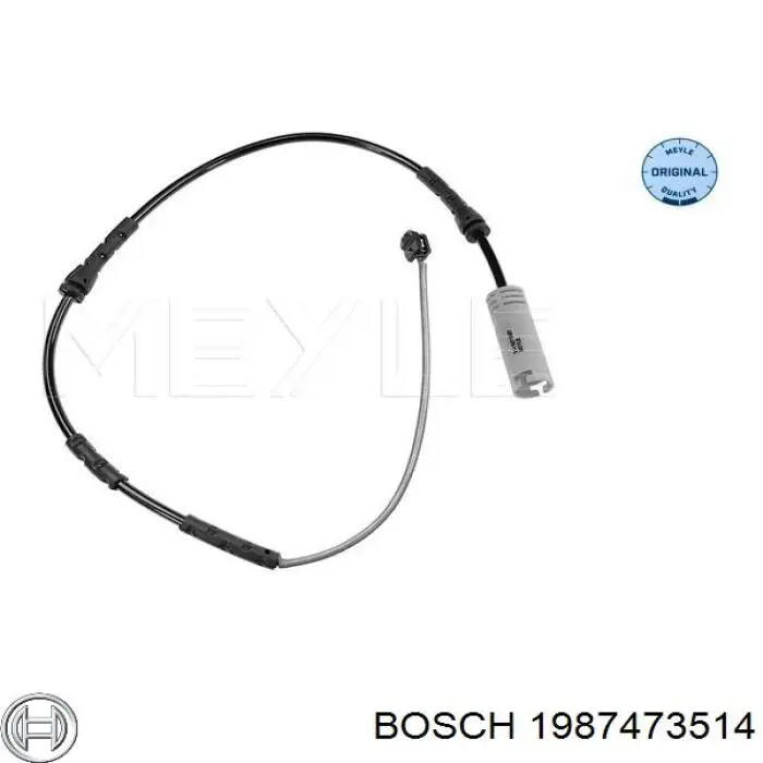 Датчик зносу гальмівних колодок, передній Bosch 1987473514