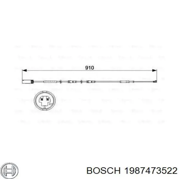 1987473522 Bosch Датчик зносу колодок