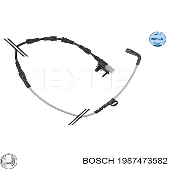 Датчик зносу гальмівних колодок, передній 1987473582 Bosch