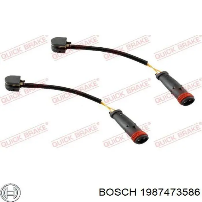 Датчик зносу гальмівних колодок, передній Bosch 1987473586