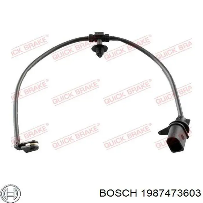 1987473603 Bosch Датчик зносу гальмівних колодок, задній