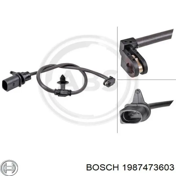 Датчик зносу гальмівних колодок, задній 1987473603 Bosch