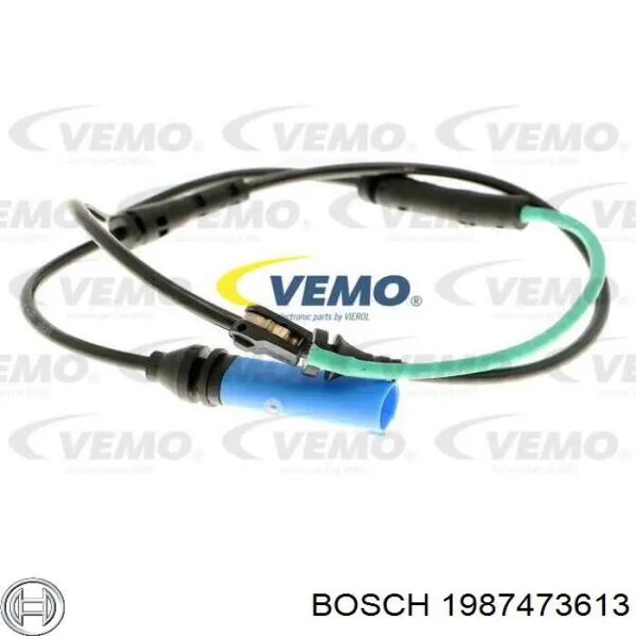 Датчик зносу гальмівних колодок, передній Bosch 1987473613