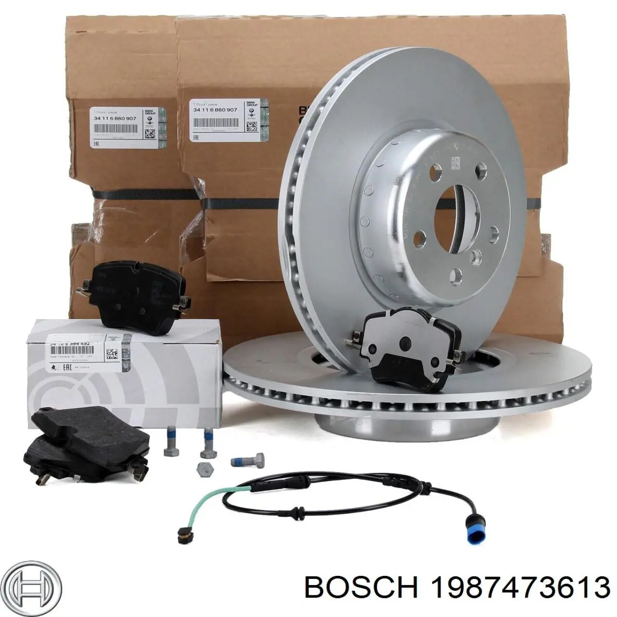 Сигналізатор знос гальмівних колодок Bosch 1987473613 ціна, від 11.78 USD