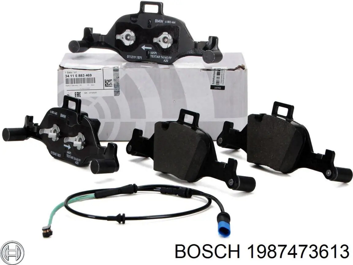 Датчик зносу гальмівних колодок, передній 1987473613 Bosch