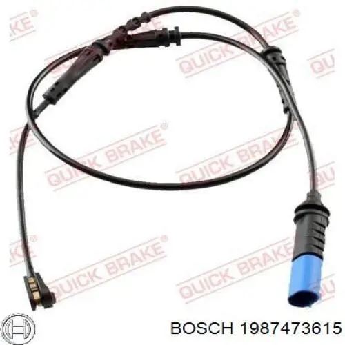 1987473615 Bosch датчик абс (abs задній)