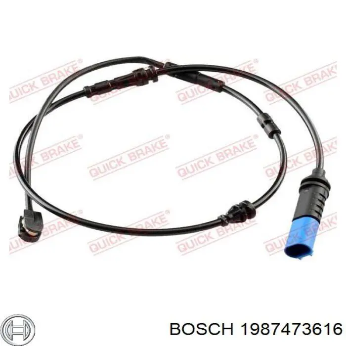 Датчик зносу гальмівних колодок, передній 1987473616 Bosch