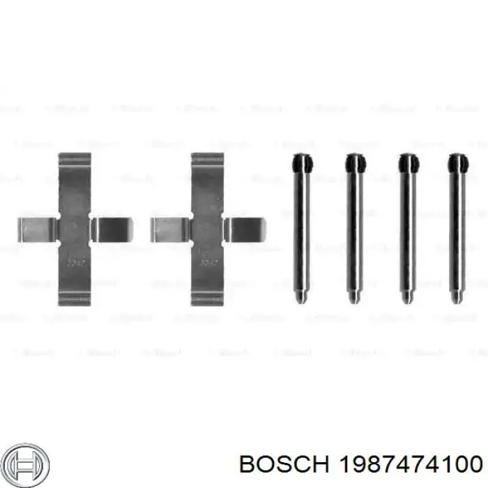 Купити 1987474100 Bosch Ремкомплект гальмівних колодок