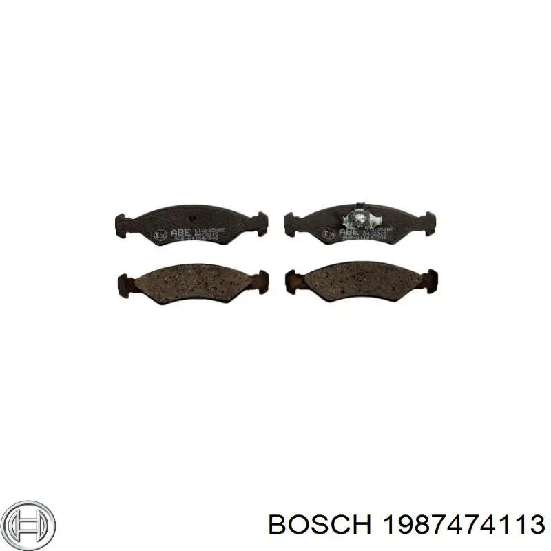 Комплект пружинок кріплення дискових колодок, передніх 1987474113 Bosch