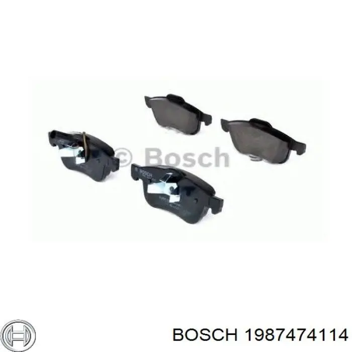 1987474114 Bosch комплект пружинок кріплення дискових колодок, передніх