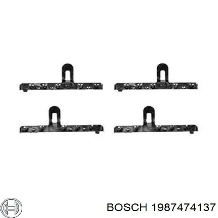 1987474137 Bosch ремкомплект гальмівних колодок