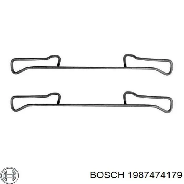 1987474179 Bosch ремкомплект гальмівних колодок