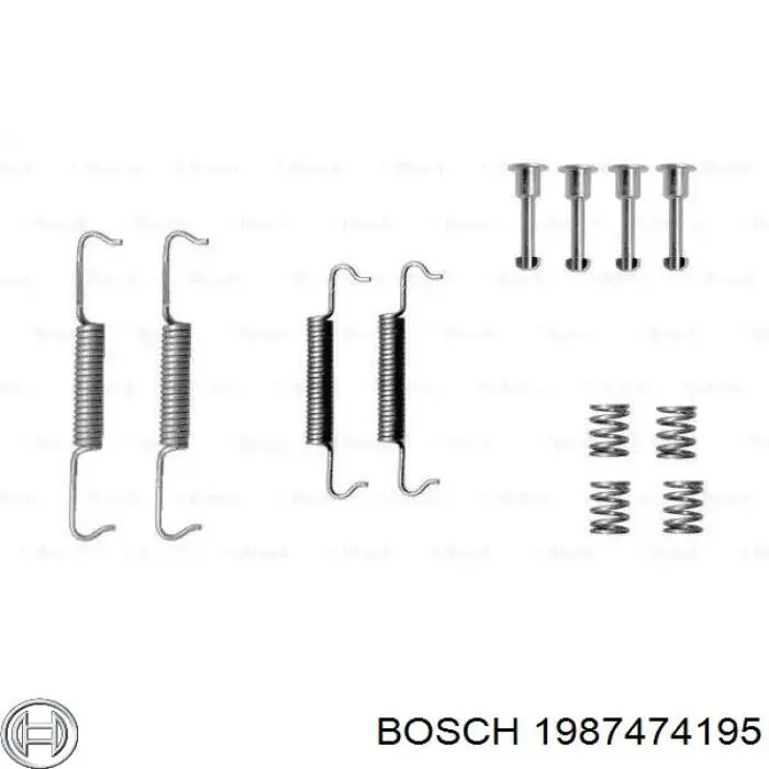 Пружинна засувка супорту 1987474195 Bosch