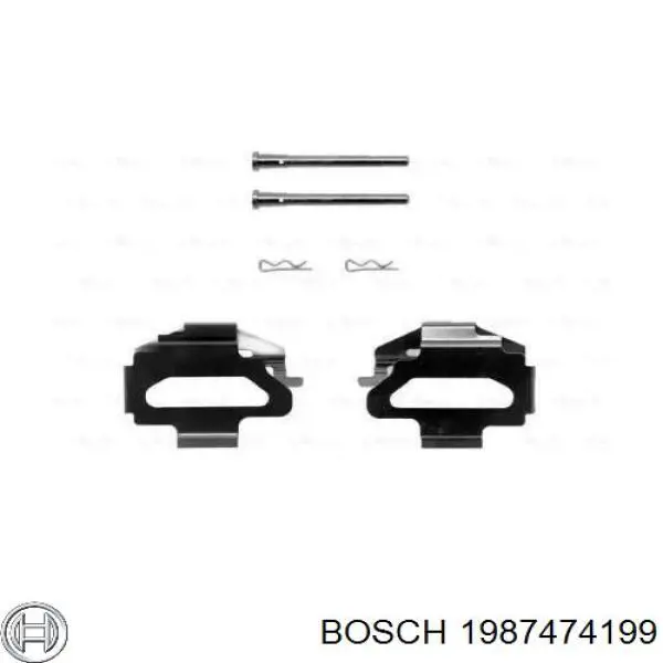 Ремкомплект гальмівних колодок 1987474199 Bosch
