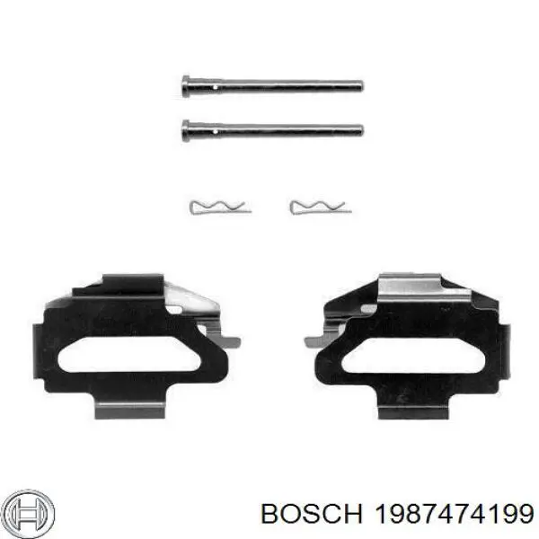 1987474199 Bosch Ремкомплект торм. колодок