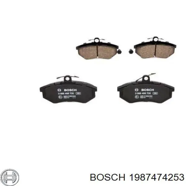 Комплект пружинок кріплення дискових колодок, задніх 1987474253 Bosch