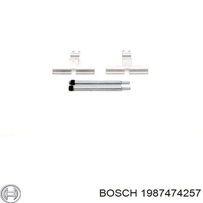 1987474257 Bosch ремкомплект гальмівних колодок