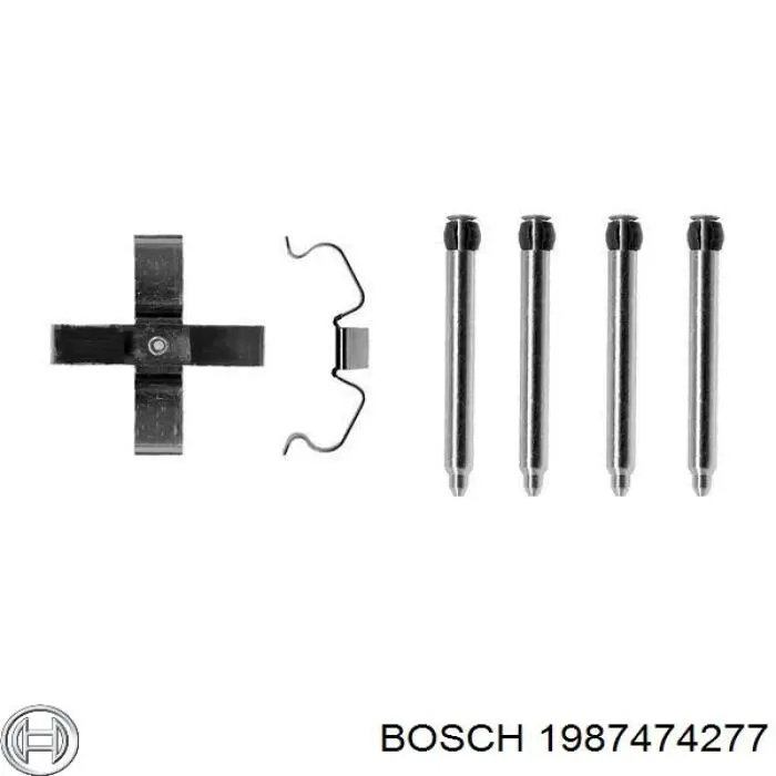 1987474277 Bosch ремкомплект гальмівних колодок