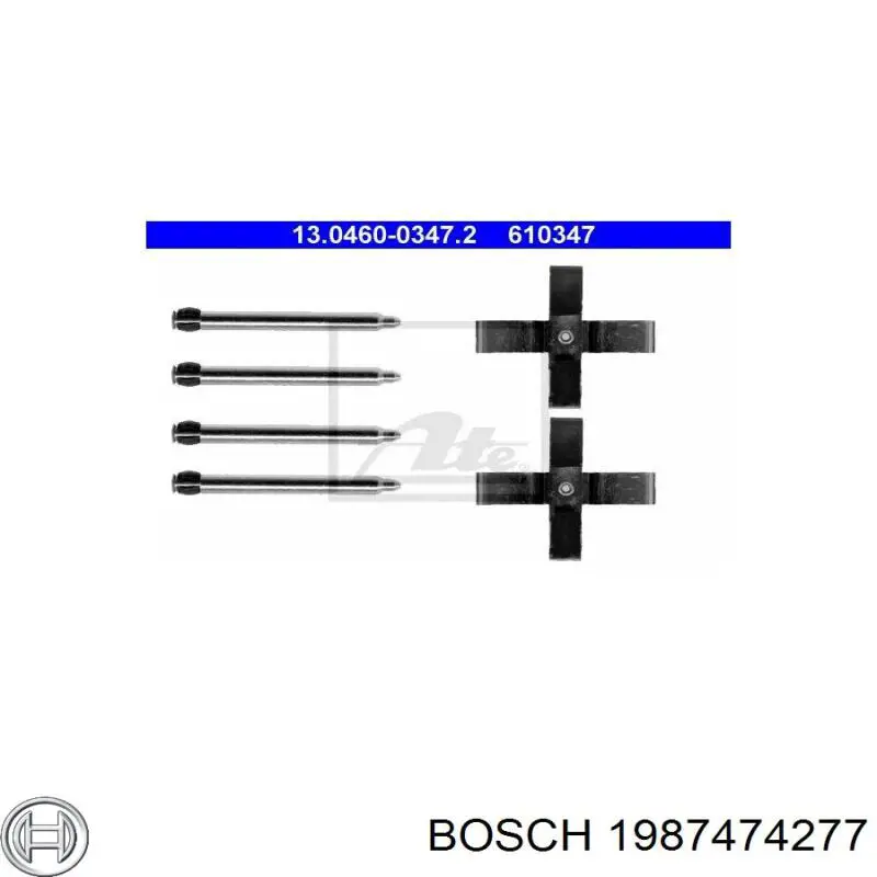 1987474277 Bosch Ремкомплект торм. колодок