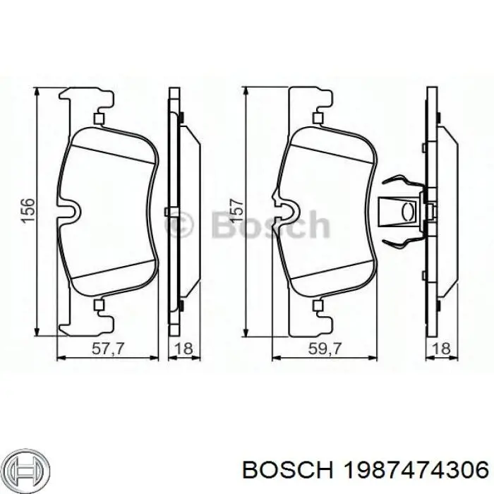 Пружинна засувка супорту 1987474306 Bosch