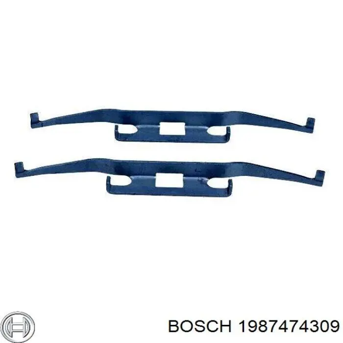 1987474309 Bosch комплект пружинок кріплення дискових колодок, передніх