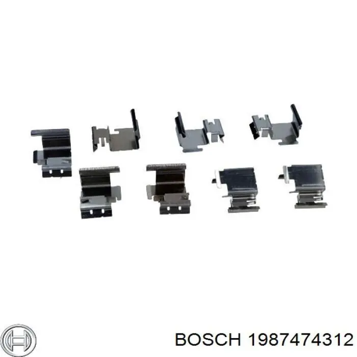 Комплект пружинок кріплення дискових колодок, задніх Bosch 1987474312 ціна, від 5.20 USD