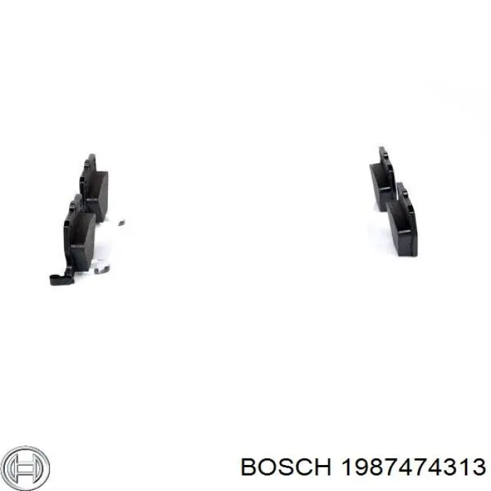 Комплект пружинок кріплення дискових колодок, задніх Bosch 1987474313