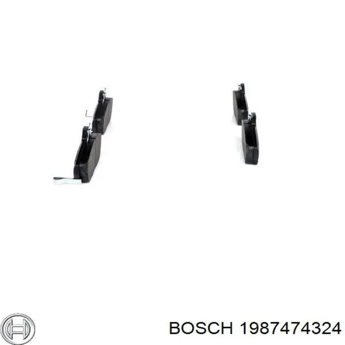 Купити 1987474324 Bosch Комплект пружинок кріплення дискових колодок, передніх