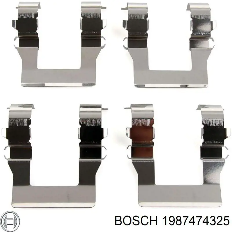 Купити 1987474325 Bosch Комплект пружинок кріплення дискових колодок, передніх