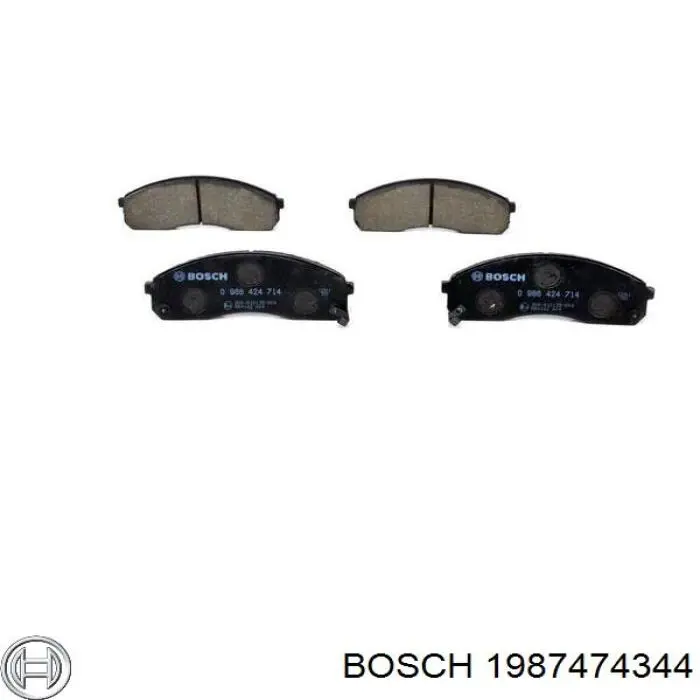 1987474344 Bosch комплект пружинок кріплення дискових колодок, передніх