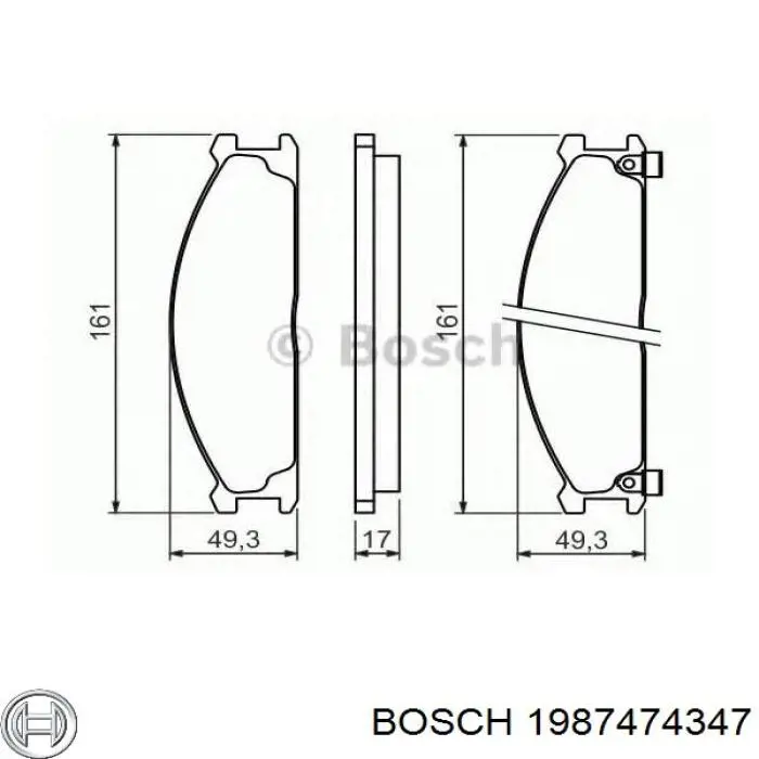  Bosch 1987474347 ціна, від 6.48 USD