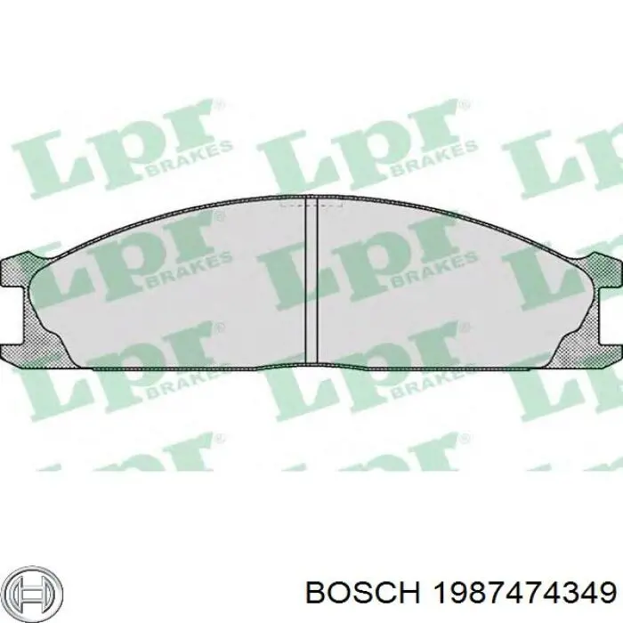 Комплект пружинок кріплення дискових колодок, передніх 1987474349 Bosch
