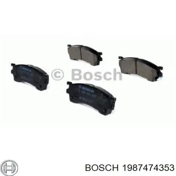 1987474353 Bosch комплект пружинок кріплення дискових колодок, передніх