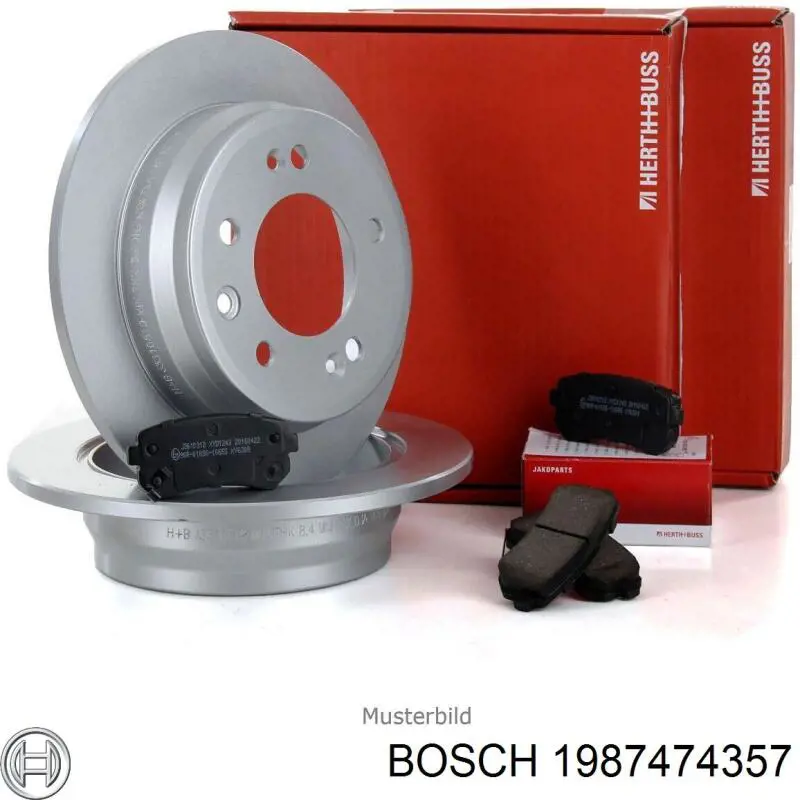 Колодки гальмові задні, дискові 1987474357 Bosch