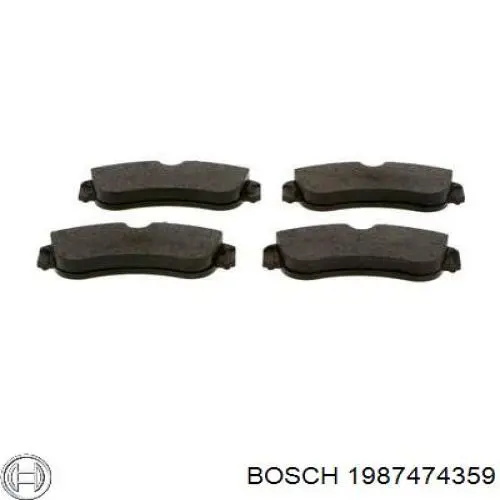1987474359 Bosch комплект пружинок кріплення дискових колодок, передніх
