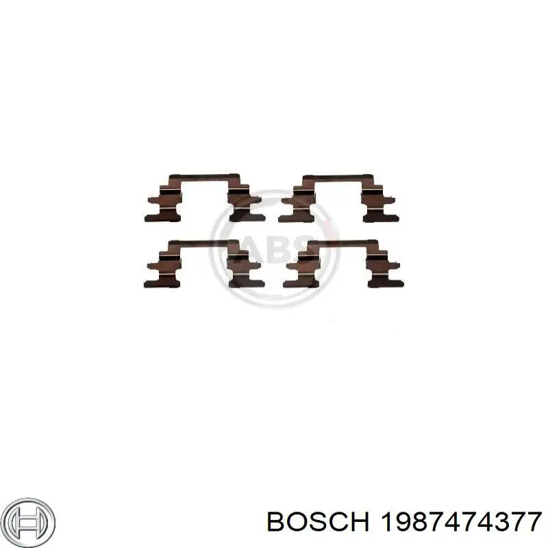 Пластина кріплення гальмівної колодки 1987474377 Bosch