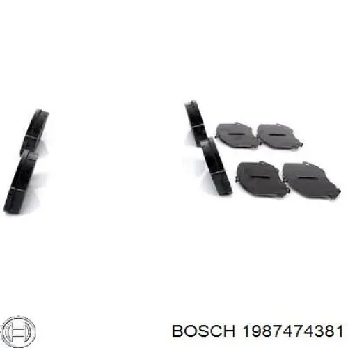 Купити 1987474381 Bosch Комплект пружинок кріплення дискових колодок, передніх