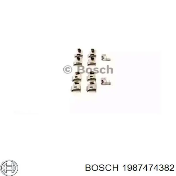 1987474382 Bosch Комплект пружинок кріплення дискових колодок, передніх