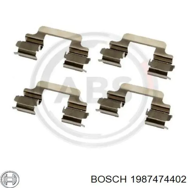 Пружинна засувка супорту Bosch 1987474402 ціна, від 5.79 USD